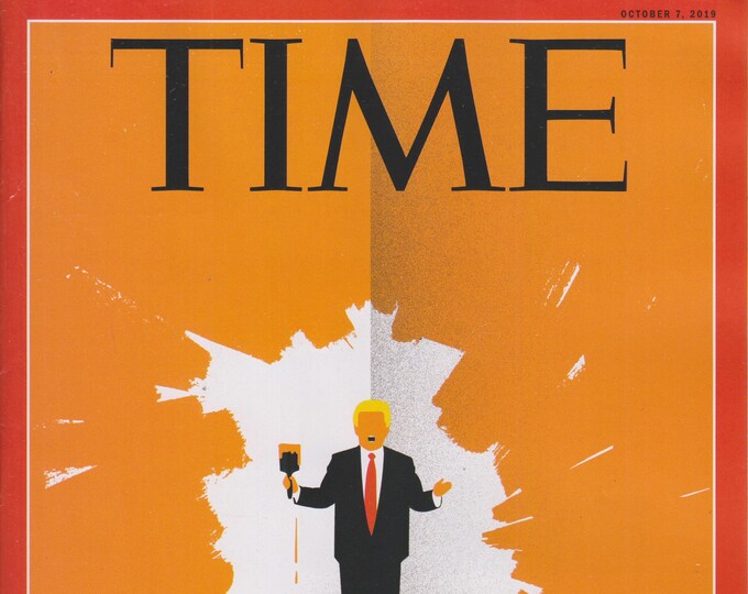 Time October 7, 2019 Donald Trump Backed Into A Corner Cover (Magazine: Current Events, Nonfiction)