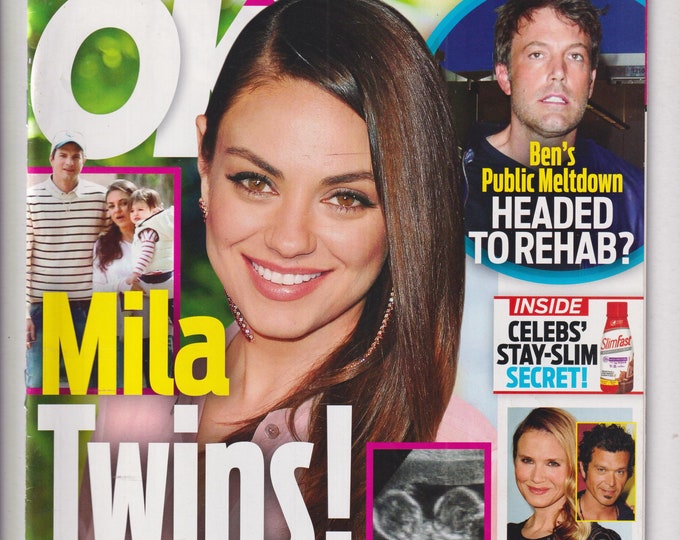 OK! July 11, 2016 Milas Kunis, Ben Affleck, Renee Zellweger,  Doyle Bramhall (Magazine: Celebrity, Gossip)