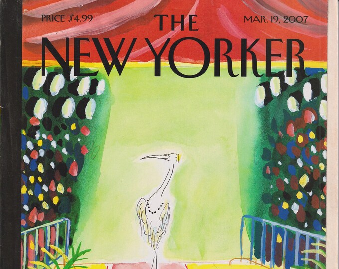 The New Yorker March 19, 2007 Strutting Down the Catwalk Cover, Turner Prize Mania, Secondhand Hollywood  (Magazine: General Interest)