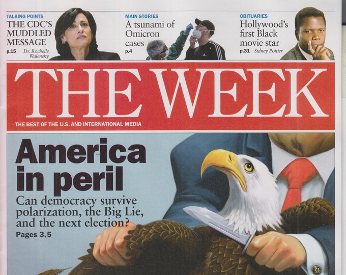 The Week January 21, 2022 America in Peril, Sidney Poitier, CDC, Omicron (Magazine: Current Events, News)