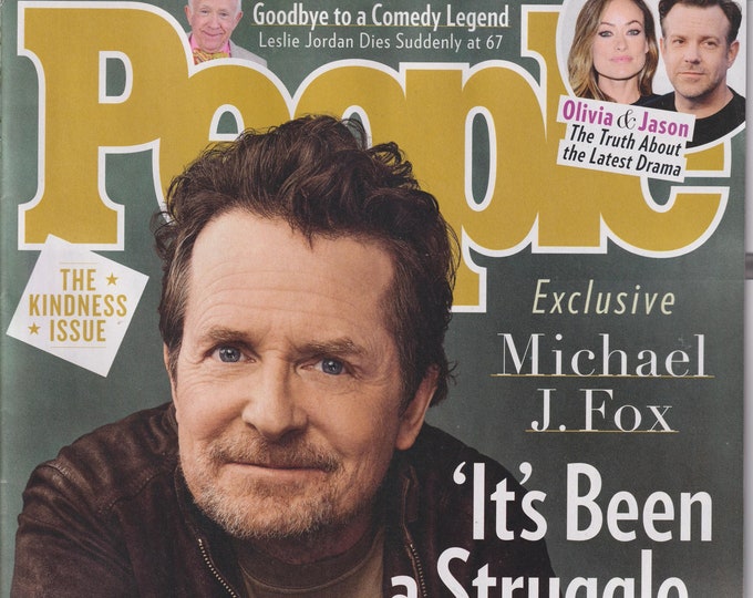 People November 7, 2022 Michael J. Fox, Leslie Jordan, Olivia & Jason  (Magazine: Celebrity)