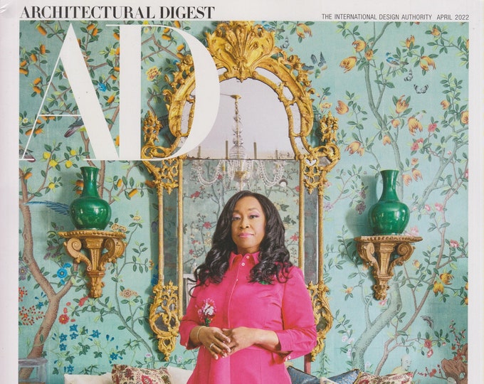 Architectural Digest April 2022 Shonda Rhimes Royal Welcome  (Magazine: Home Decor)