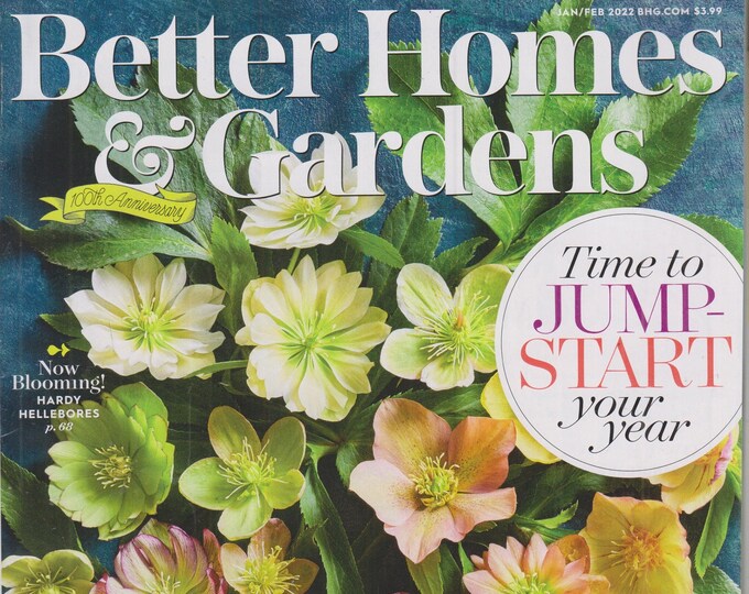 Better Homes & Gardens January February 2022 Time to Jump Start Your Year (Magazine: Home  and Garden)