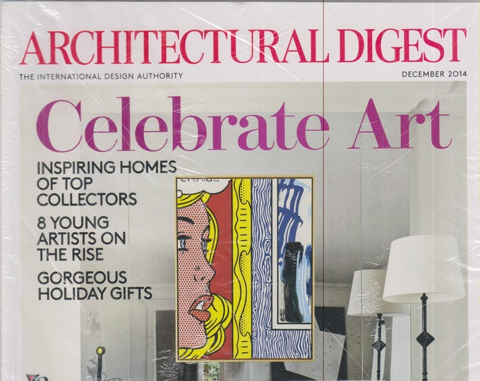 Architectural Digest December 2014 Celebrate Art   (Magazine: Home Decor)