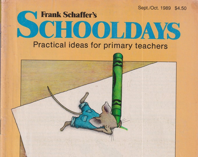 Schooldays September October 1989 Launch into Literary, Back to School, Halloween Math (Magazine: Primary Teachers, Educational)