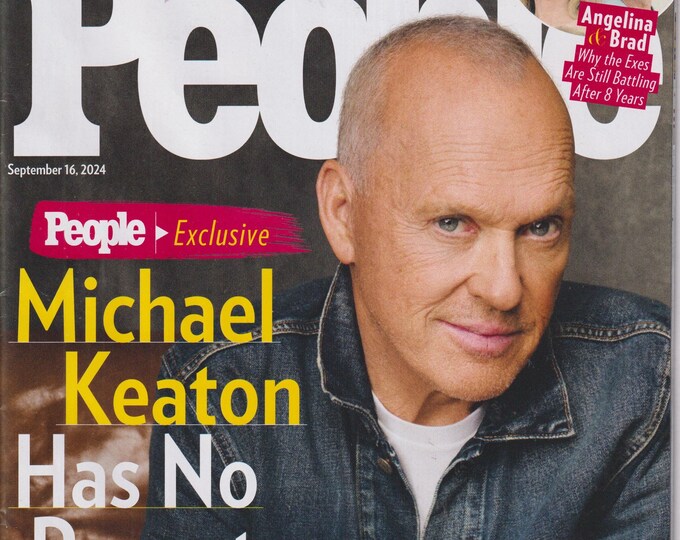 People September 16, 2024 Michael Keaton, Princess Diana, Angelina & Brad (Magazine: Celebrity, Gossip)