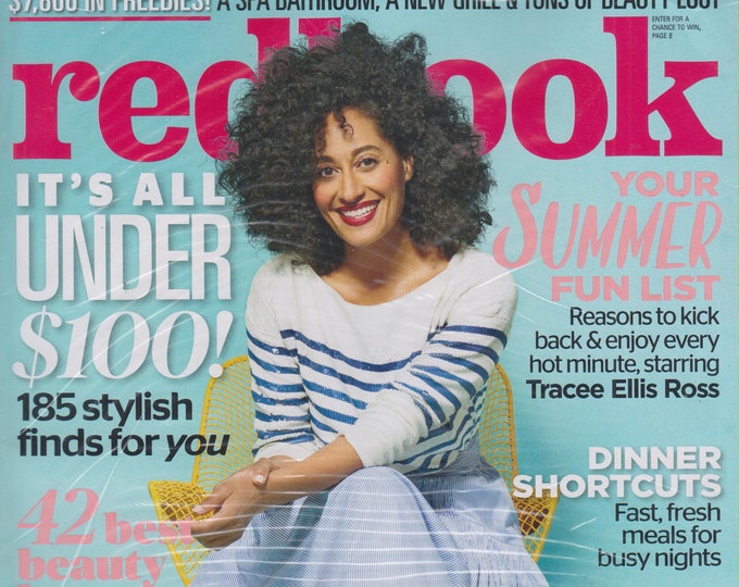 Redbook July/August 2017 Your Summer Fun List Starring Tracee Ellis Ross