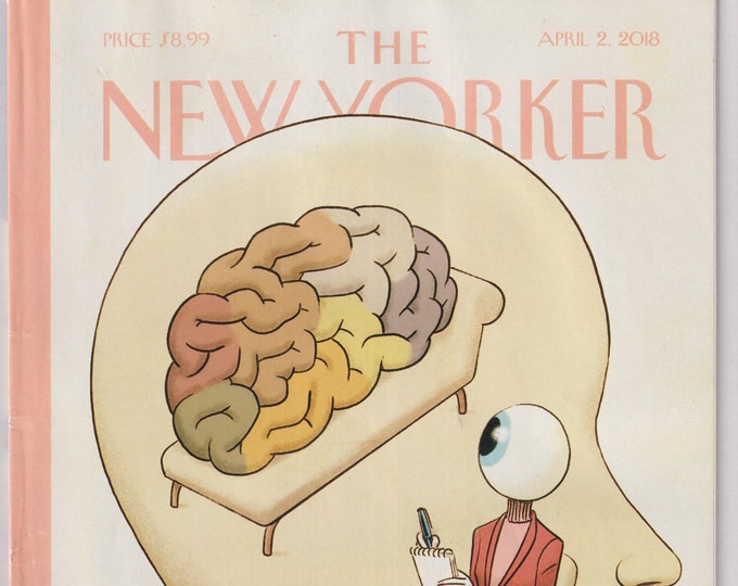 The New Yorker April 2, 2018 Trompe-l'Oeil (Optical illusion) Cover, As Real As Its Gets (Magazine: General Interest)