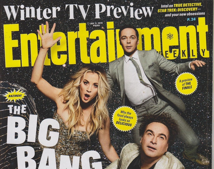 Entertainment Weekly January 11, 2019 Kaley Cuoco, Jim Parsons, Johnny Galecki The Big Bang Theory (Magazine, Entertainment)