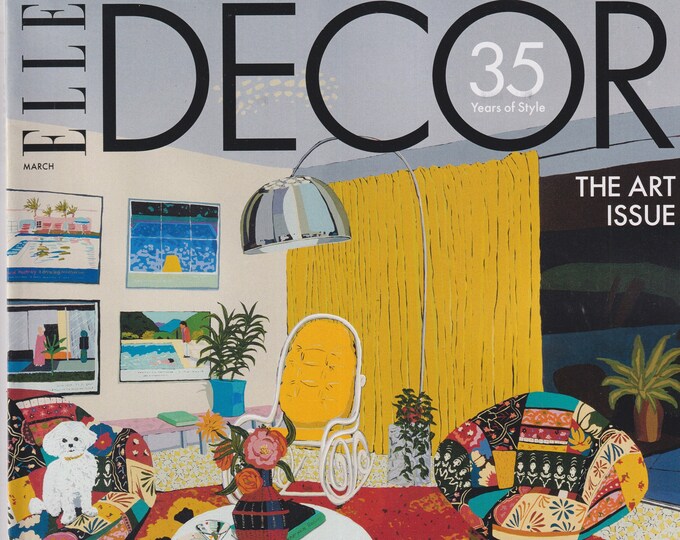 Elle Decor March 2024 The Art Issue Collector's Cover  (Magazine: Home Decor)
