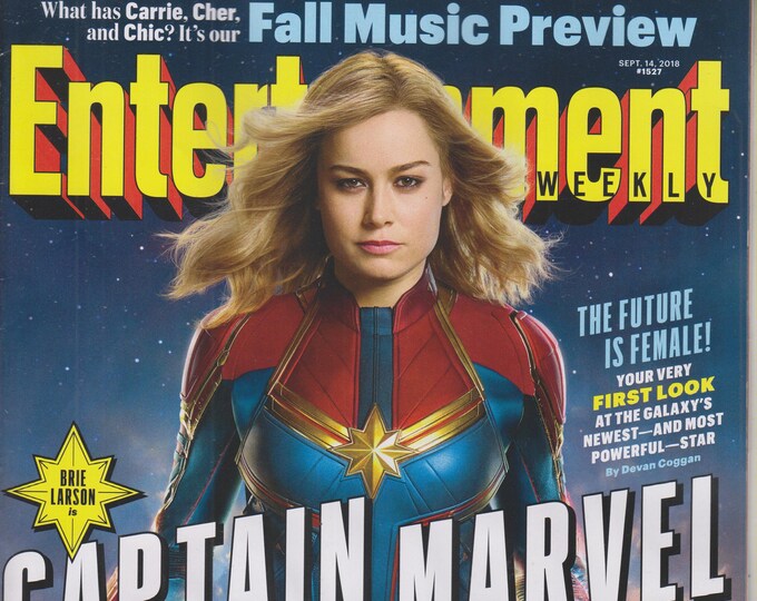 Entertainment Weekly September 17, 2018 Brie Larson is Captain Marvel