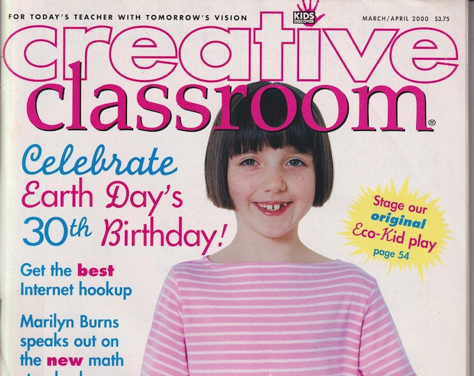 Creative Classroom March April 2000 Earth Day, Women's History, Embrace Space Poster  (Magazine:  Educational, Teaching)