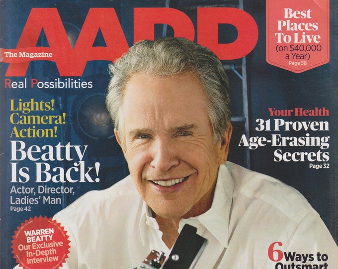 AARP October November 2016 Warren Beatty, 31 Proven Age Erasing Secrets, The Perfect Escape, Best Places to Live(Magazine: General Interest)