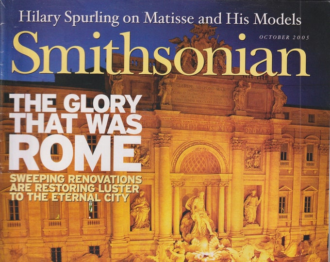 Smithsonian October 2005 The Glory That Was Rome, The Dead Sea, Andrew Jackson, Native Alaskans (Magazine: General Interest)