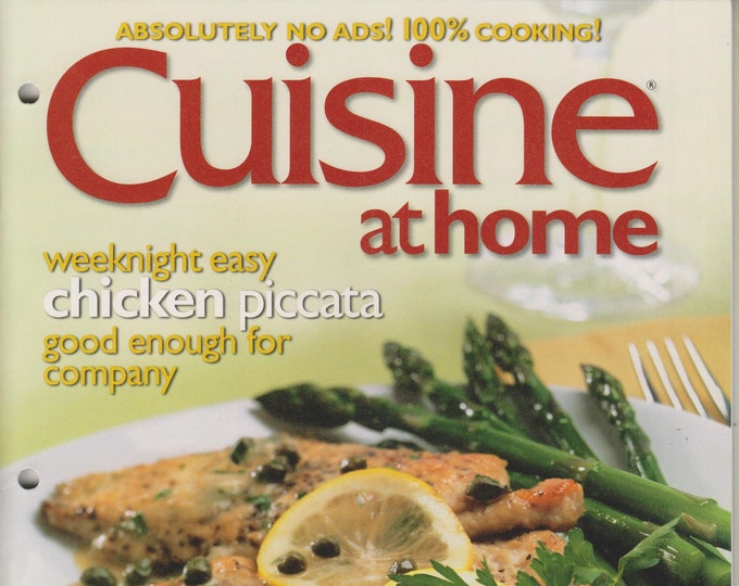 Cuisine At Home Weeknight Easy Chicken Piccata; Pizza on the Grill; Simple Pasta (Magazine: Cooking, Recipes)