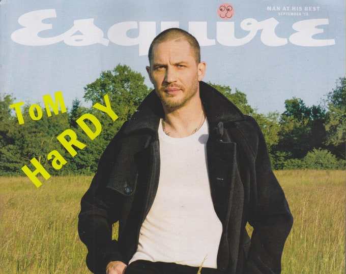 Esquire September 2018 Tom Hardy - The Mayhem and Mystery  of a Genuine Hollywood Rebel
