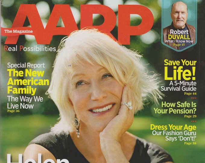 AARP June July 2014 Helen Mirren, The New American Family, Robert Duvall, Save Your LIfe! (Magazine: General Interest)