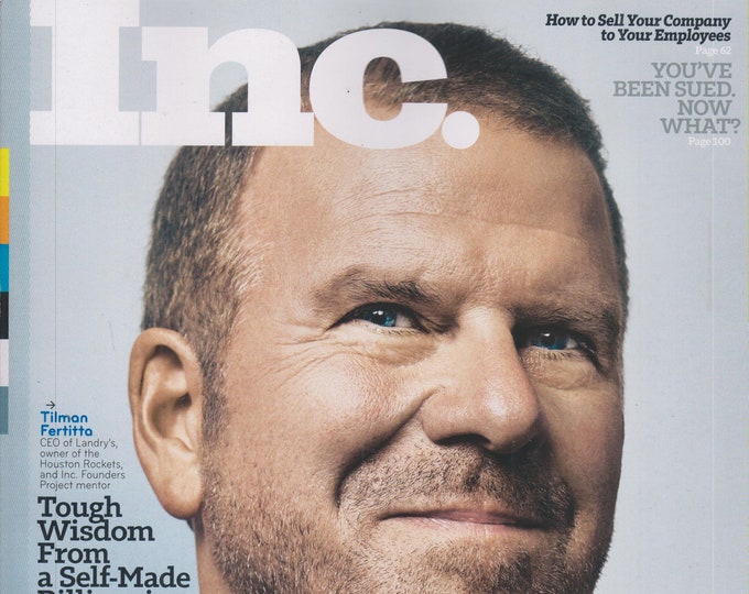 Inc.  November 2019 Tilman Fertitto Do More. Do Better. No Excuses. (Magazine: Business)