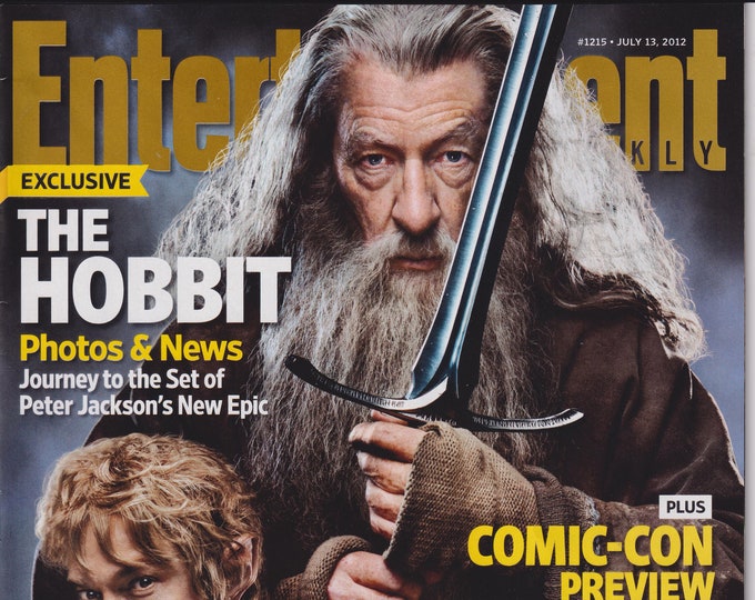 Entertainment Weekly July 13, 2012 The Hobbit Photos & News (Magazine: Movies, Music, Film, TV,  Books, Celebrities)