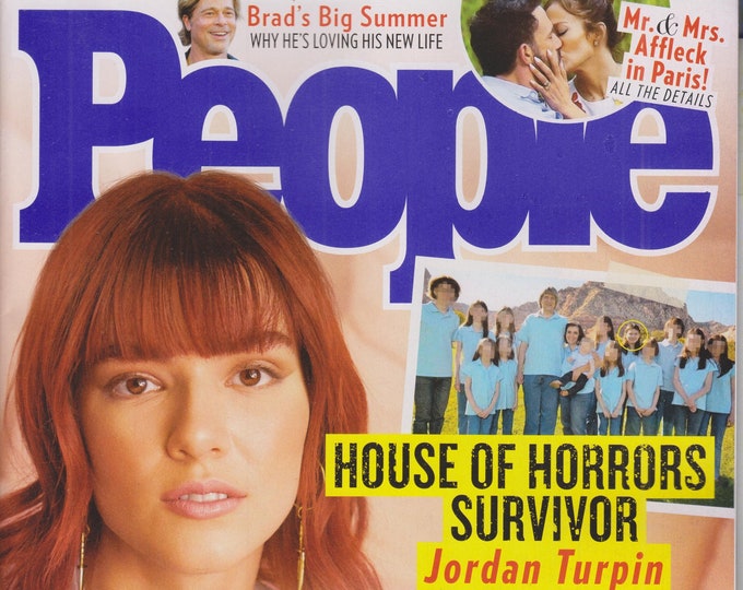 People August 8, 2022 Jordan Turpin, Brad Pitt, Mr. & Mrs. Affleck  (Magazine: Celebrity)