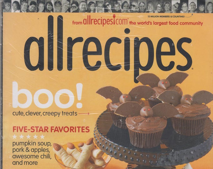 Allrecipes September/October 2015 Boo!  Cute, Clever, Creepy Treats (Magazine: Cooking, Recipes)