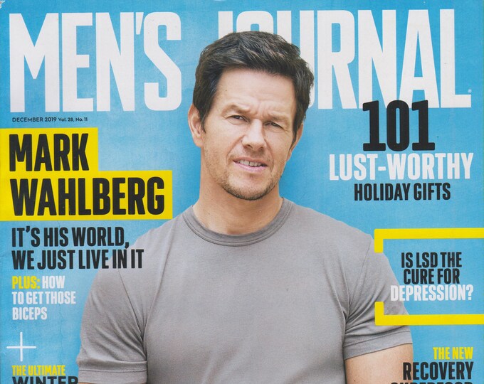 Men's Journal December 2019 Mark Wahlberg, Gear of the Year (Magazine: Men's)