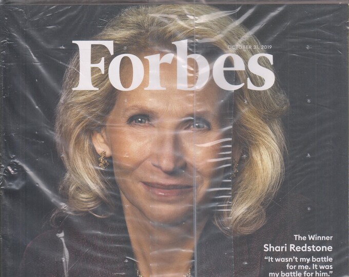 Forbes October 31, 2019 Shari Redstone, The Forbes 400 Richest People in America (Magazine: Finance, Business)