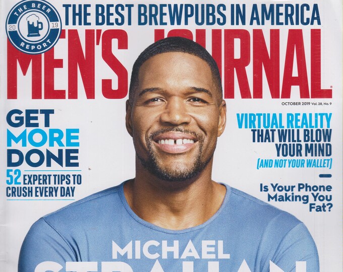 Men's Journal October 2019 Michael Strahan From NFL Superstar to Media Mogul (Magazine: Men's)