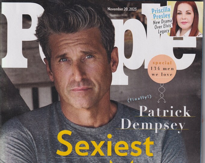 People November 20, 2023 Patrick Dempsey and 134 Men We Love, Pricilla Presley  (Magazine:  Celebrity, Gossip)