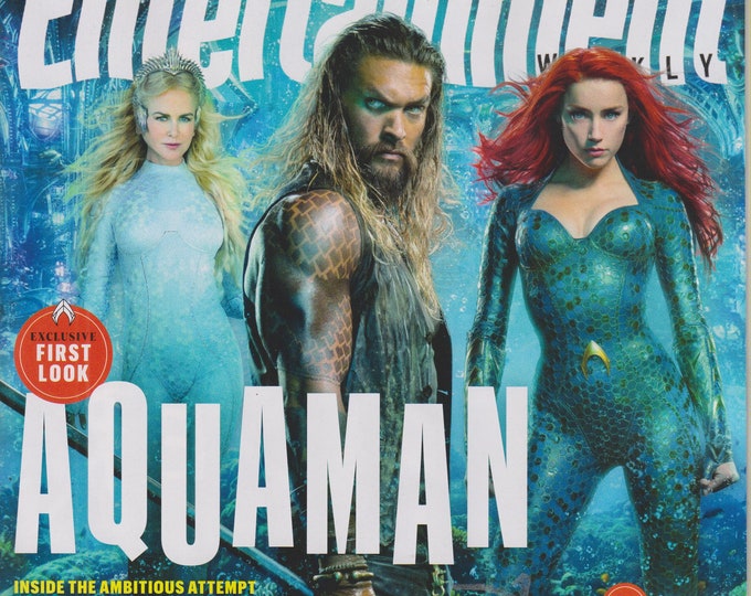 Entertainment Weekly June 22, 2018 Aquaman - Nicole Kidman, Jason Momoa, Amber Heard