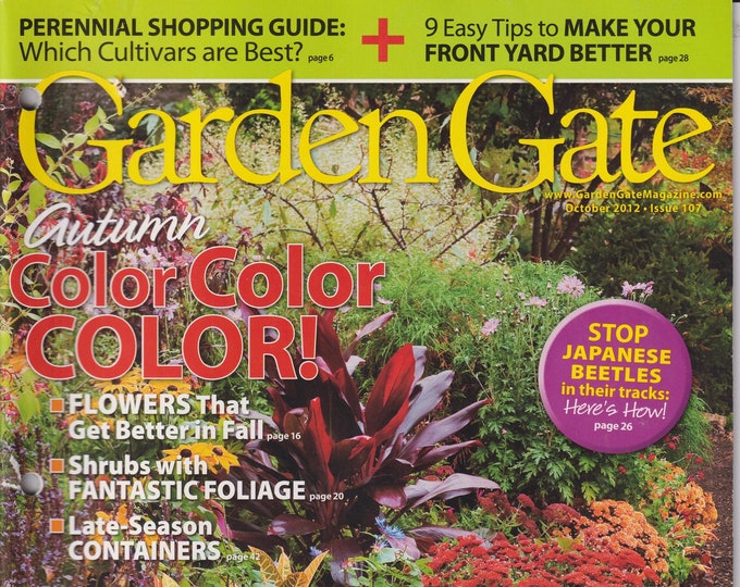 Garden Gate October 2012 Autumn Color Color Color!   (Magazine: Gardening)