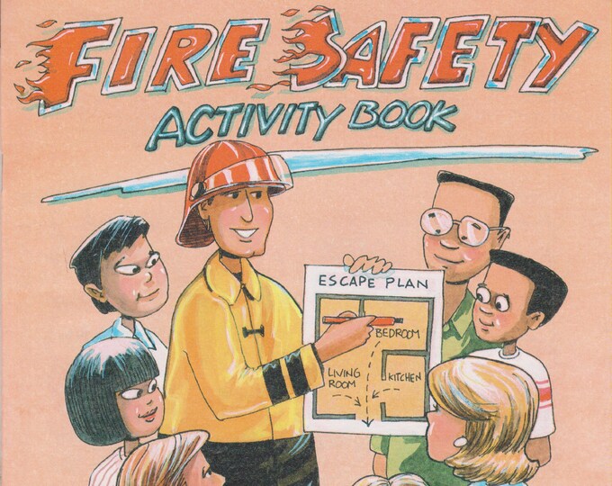 Fire Safety Activity Book (Softcover: Children's, Educational, Vintage Advertising) 1993