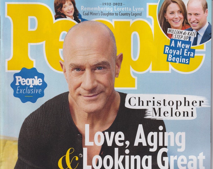 People October24, 2022 Christopher Meloni, Remembering Loretta Lynn, WIlliam & Kate  (Magazine: Celebrity)