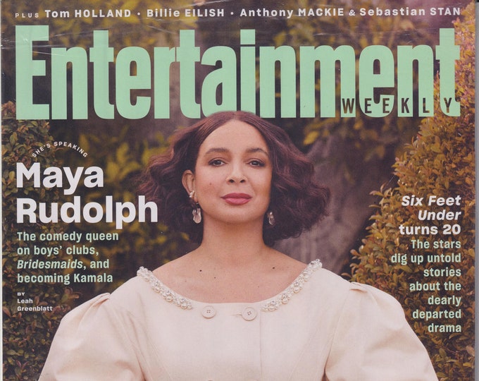 Entertainment Weekly March 2021 Maya Rudolph, Six Feet Under, Tom Holland, Billie Eilish (Magazine: Movies, Music, TV, Celebrities)