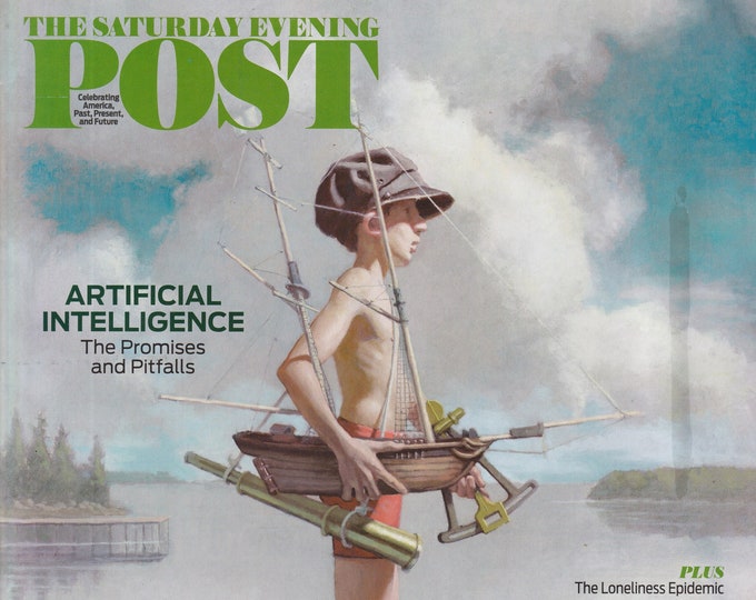 The Saturday Evening Post July August 2023 Artificial Intelligence, Loneliness Epidemic, Samuel Adams  (Magazine, Americana)