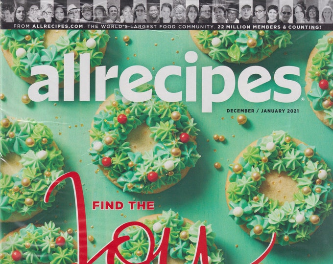 Allrecipes December January 2021 Find the Joy   (Magazine: Cooking, Recipes)