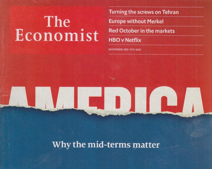 The Economist November 3- 9 2018 America - Why The Midterms Matter  (Magazine: Finance, Economy)