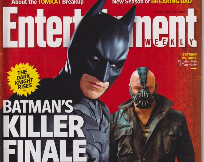 Entertainment Weekly July 20, 2012 The Dark Knight Rises - Batman's Killer Finale (Magazine: Movies, Music, Film, TV,  Books, Celebrities)