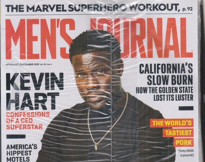 Men's Journal November December 2021 Kevin Hart, America's Hippest Hotel, Marvel Superhero Workout (Magazine: Men's)