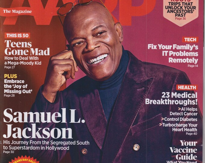 AARP October November 2024 Samuel L Jackson, Teens Gone Mad, Medical Breakthroughs! (Magazine: General Interest)