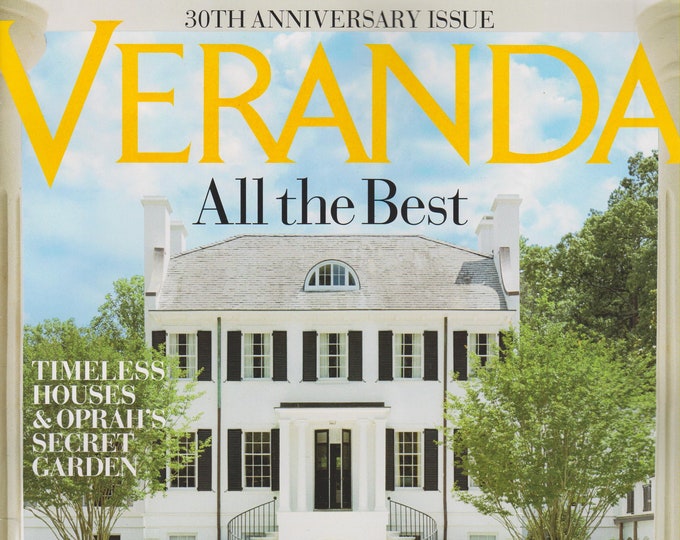 Veranda September October 2017 All The Best (Timeless Houses & Oprah's Secret Garden) (Magazine: Home Decor)