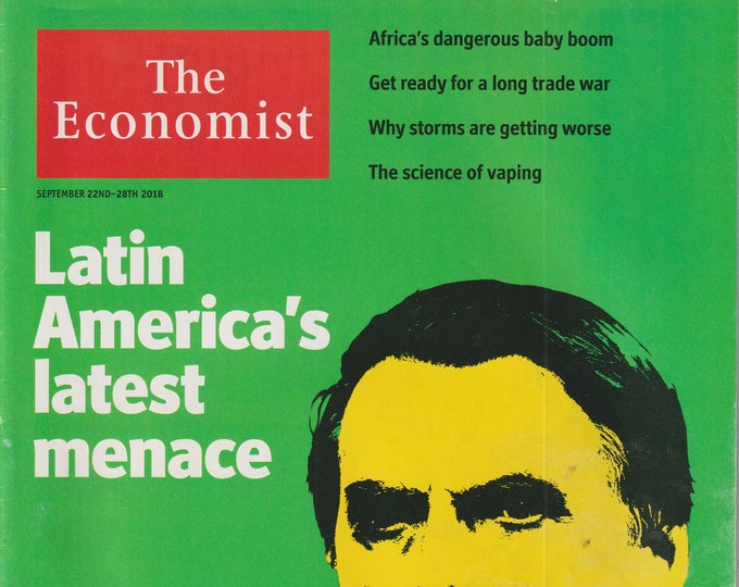 The Economist September 22-28, 2018 Latin America's Latest Menace, Trade War, Storms, Vaping (Magazine: Finance, Economy)