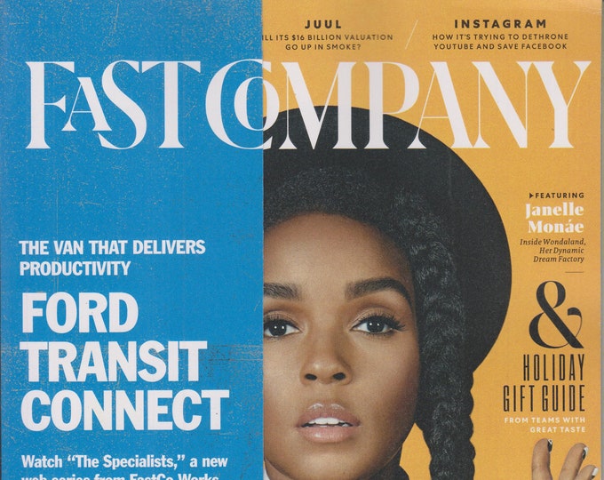 Fast Company December 2018 / January 2019 Janelle Monae - 128 Secrets of the Most Productive People (Magazine, Business)