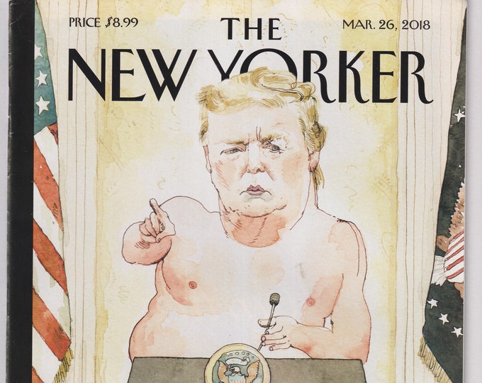 The New Yorker March 26, 2018 Donald Trump Exposed Cover, Jerry Brown, Gun Country (Magazine, General Interest)