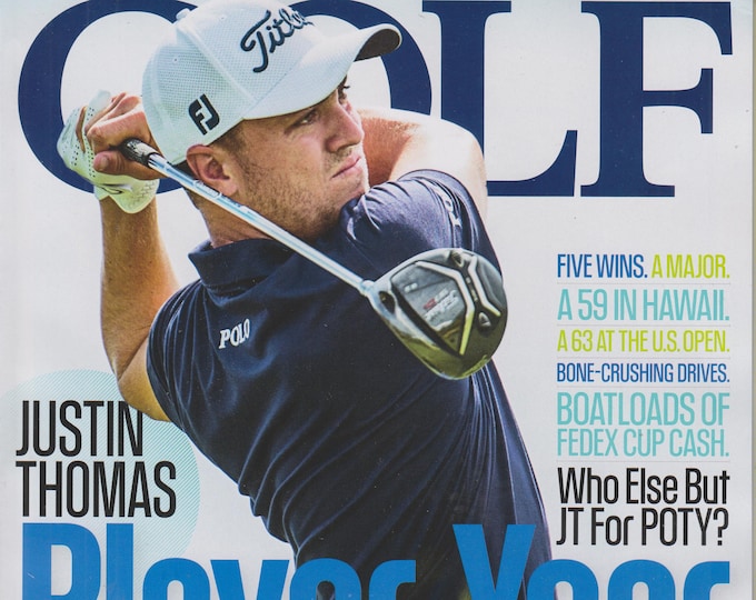 Golf January 2018 Justin Thomas - Player of the Year (Magazine: Golf)