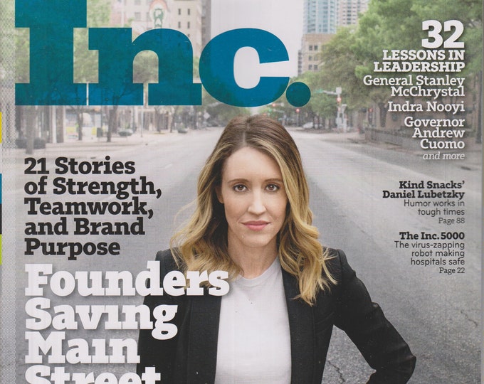 Inc. May June 2020 Julia Cheek - Founders Saving Main Street  (Magazine: Business)
