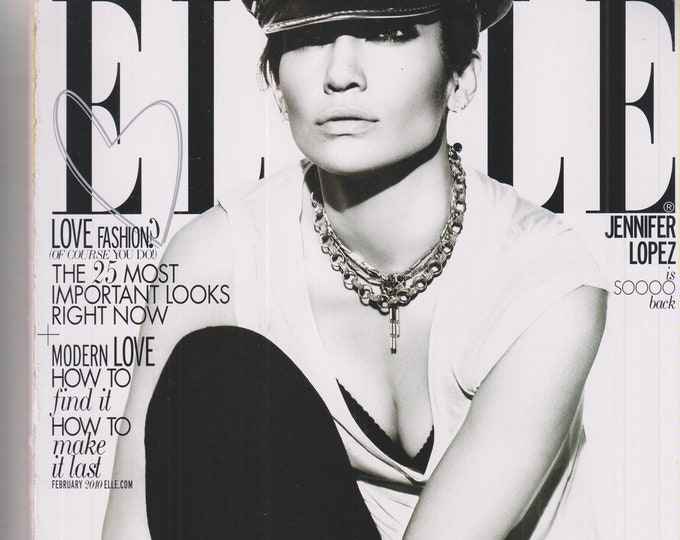 Elle February 2010 Jennifer Lopez Is Sooooo Back (Magazine: Women's, Fashion)