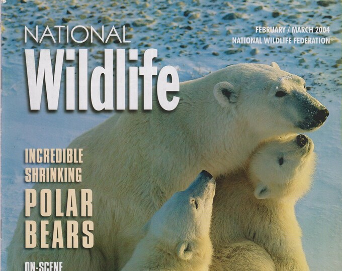 National Wildlife February March 2004 Incredible Shrinking Polar Bears  (Magazine: Wildlife, Nature)