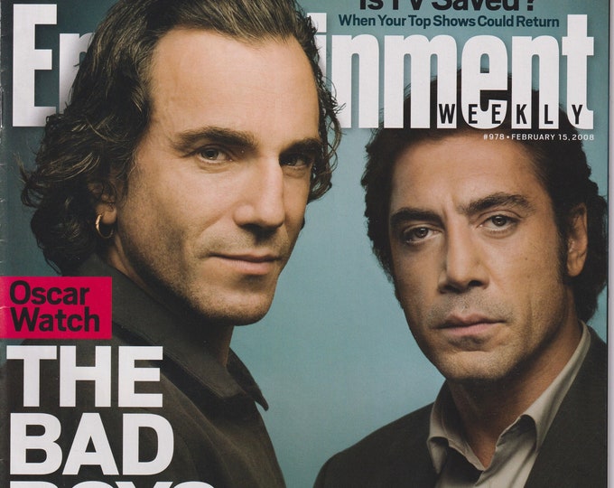 Entertainment Weekly February 15, 2008 Daniel Day-Lewis & Javier Bardem,  The Bad Boys  (Magazine: Movies, Music, Books, Celebrities)