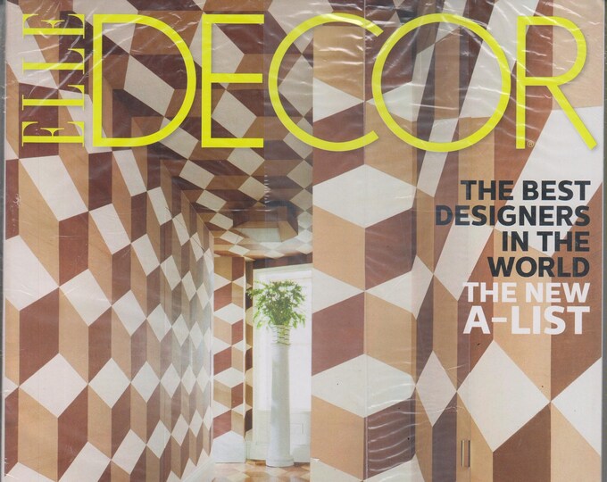 Elle Decor June 2018  The Best Designers in the World - The New A-List (Magazine: Home Decor)